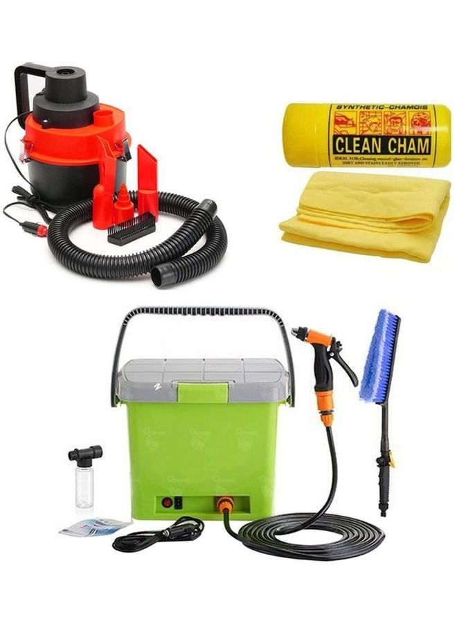 طقم مكنسة كهربائية صغيرة محمولة باليد مكوّن من 3 قطع - Image 1