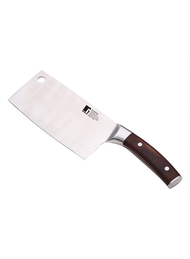 BERGNER - Wolfsburg Chopper Knife Wooden Handle Brown/Silver 17cm - Image 1