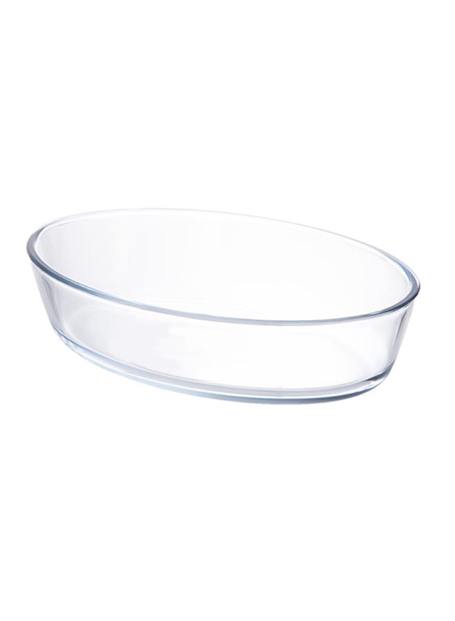 TALIONA - Oval Glass Baking Dish Clear 20.7x13.7cm - Image 1