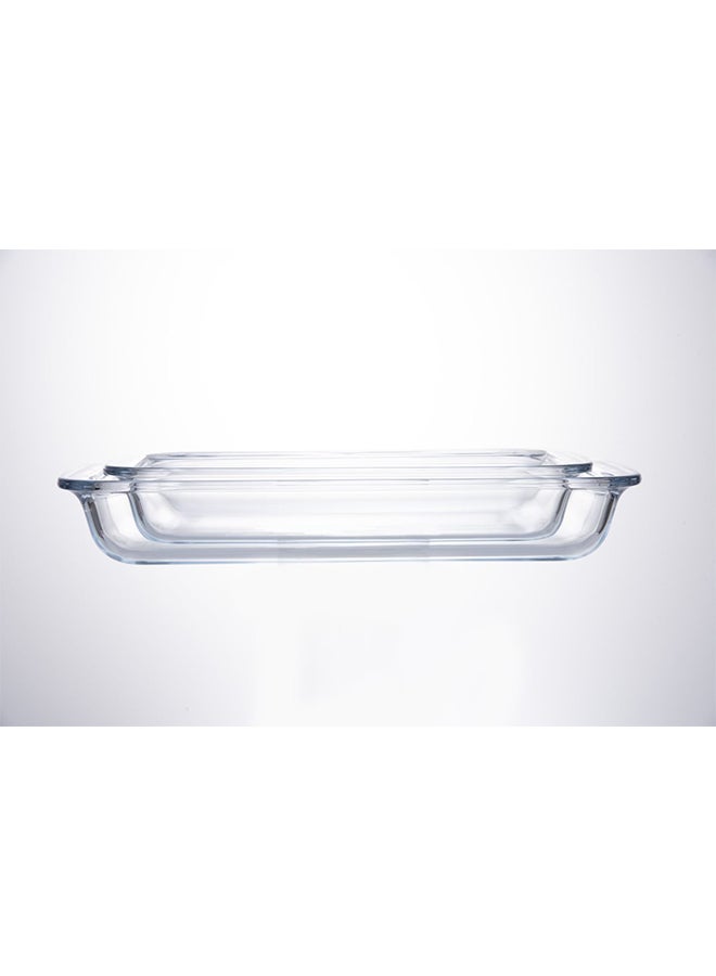 TALIONA 2-Piece Rectangle Glass Baking Dish Set Clear 1/1.6Liters - Image 3