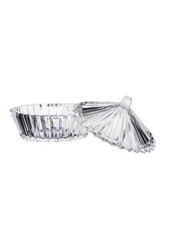 AZAD Homeware Sun Shape Candy Bowl With Lid Clear 18x14cm  - Image 3