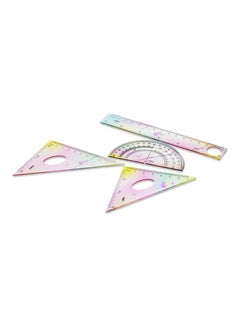 Deli School Supplies Ruler Set Multicolour  - Image 1