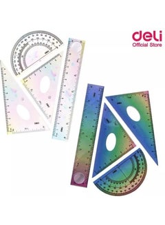 Deli School Supplies Ruler Set Multicolour  - Image 2