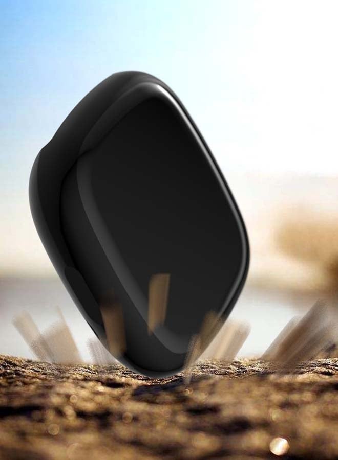 FITME - 3-Piece Screen Protector For Fitbit Versa 3 And Sense Watch 4.50x4.50x1.50cm Clear/Rose Gold/Black - Image 1