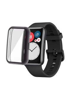 FITME 3-Pieces of Full Cover for Huawei Watch Fit 5x4x1.20cm Clear/Grey/Black  - Image 3
