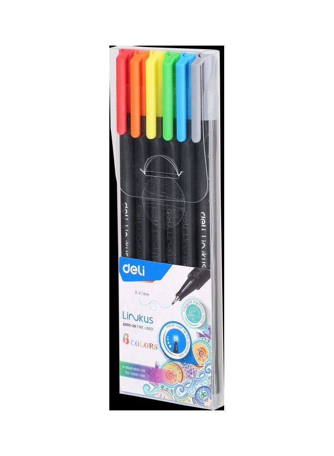 Deli - Deli Fine Liner EQ900-06, Fine Liner  Tip: 1-5mm" (1 PCS) colour may vary - Image 1