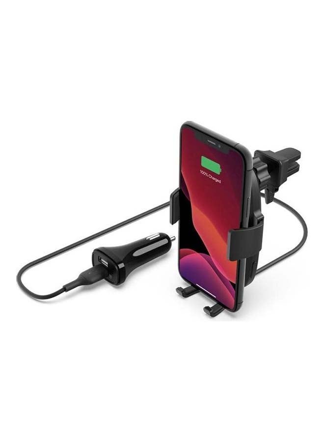 belkin Auto Clamping Wireless Car Charger With Vent Mount 10W black - Image 1