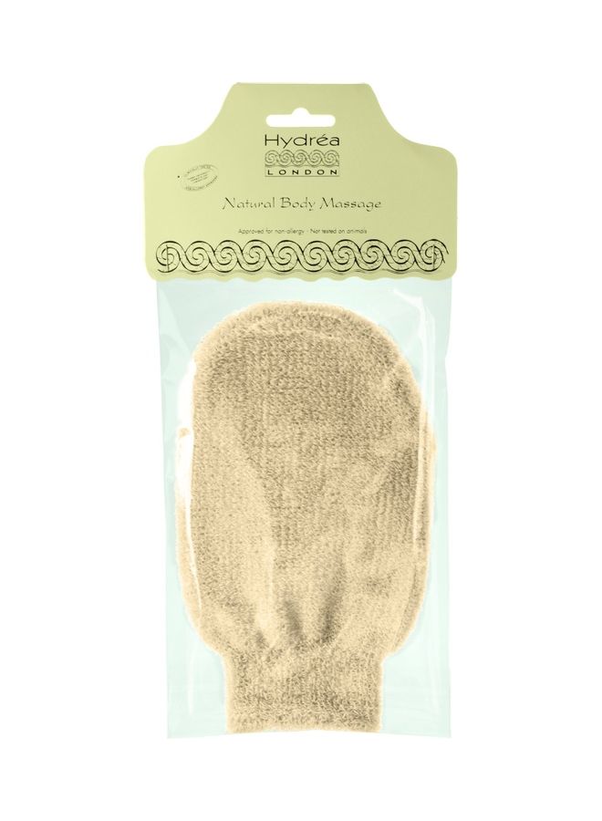 Hydrea London Professional Exfoliating Spa Massage Mitt Cream Beige 20grams - Image 2
