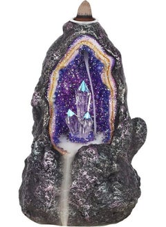 Glowing Crystal Cave Backflow Incense Burner Multicolour 30grams