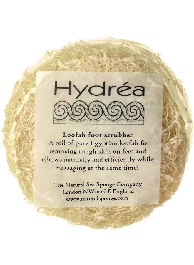 Hydrea London Organic Egyptian Loofah Foot Scrubber Cream White 20grams