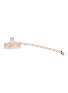 Hydrea London Long Handled Body Brush Beige 50grams  - Image 1