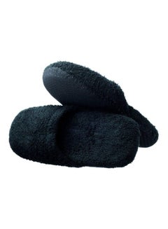 Hydrea London Luxury Cotton Bathroom Slipper Black 200grams  - Image 1