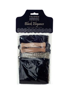 Hydrea London Natural Massage Black Elegance Sisal Dual Use Back Strap Black 20grams 