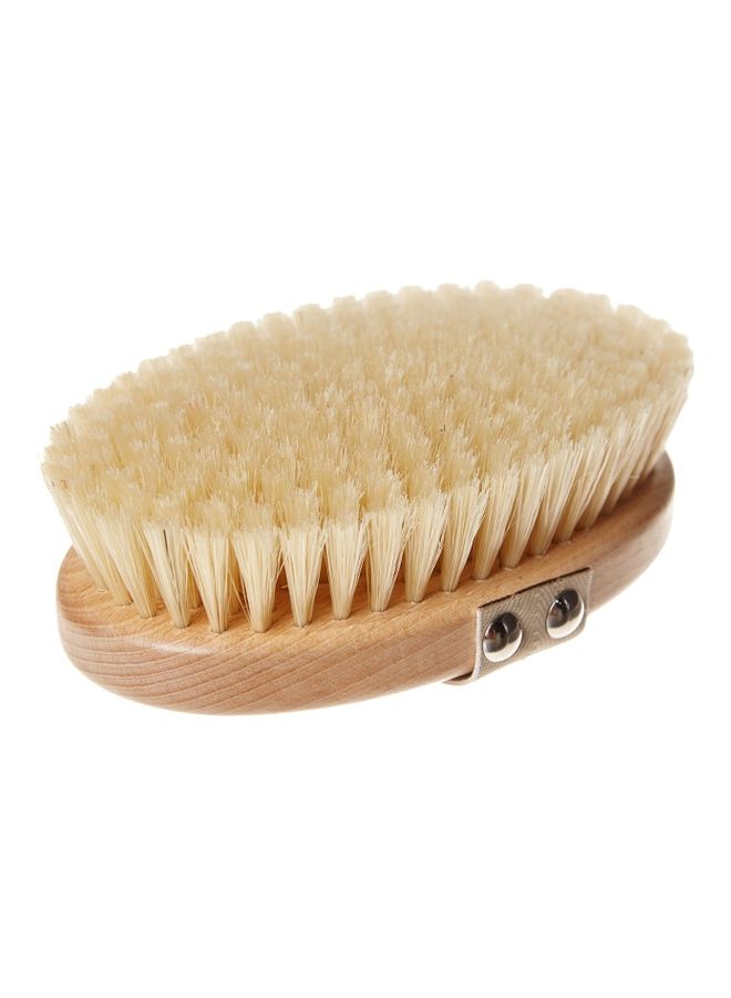Hydrea London Body Brush with Natural Bristles Beige 50grams - Image 2