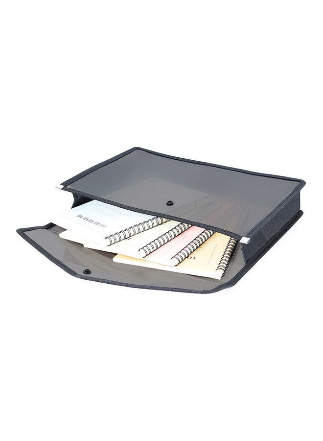 Generic 5-Piece Plastic File Folder Black  - Image 2