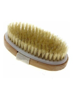 Hydrea London Natural Bristle Sauna Brush Brown/Beige 50grams 