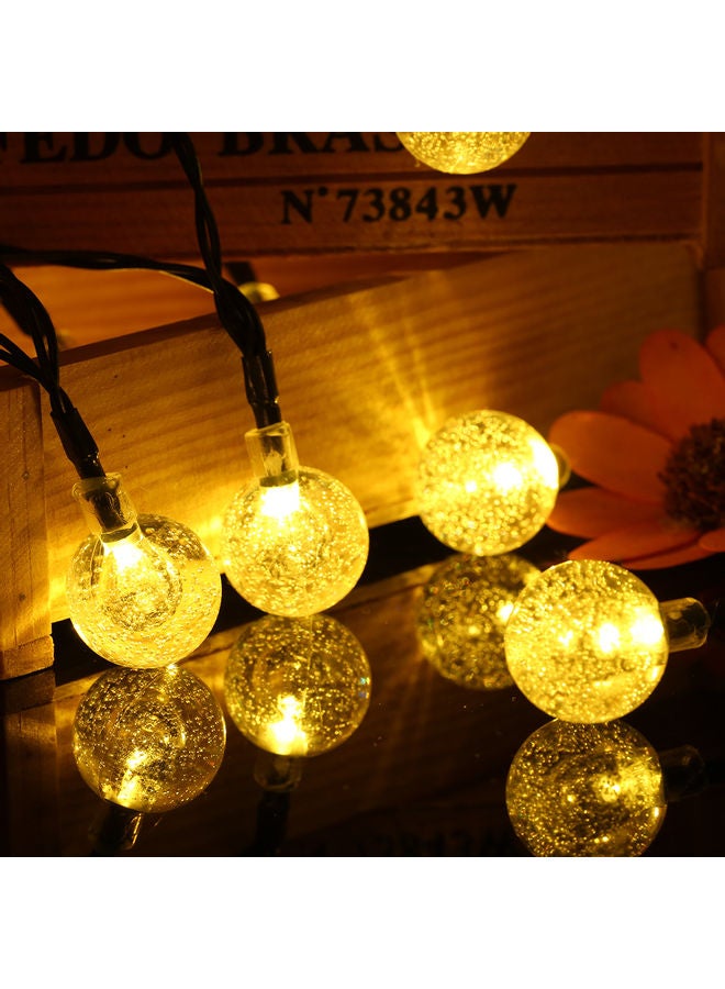 تومشاين حبل إضاءة LED يعمل بالطاقة الشمسية أبيض دافئ  - Image 3