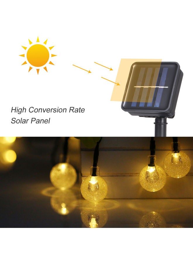 تومشاين حبل إضاءة LED يعمل بالطاقة الشمسية أبيض دافئ  - Image 4