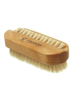 Hydrea London Wooden Nail Brush with Natural Bristles Beige 50grams 