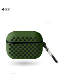INEIX Double Layer Case Cover For Apple AirPods Pro Green/Black  - Image 1