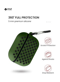 INEIX Double Layer Case Cover For Apple AirPods Pro Green/Black  - Image 3