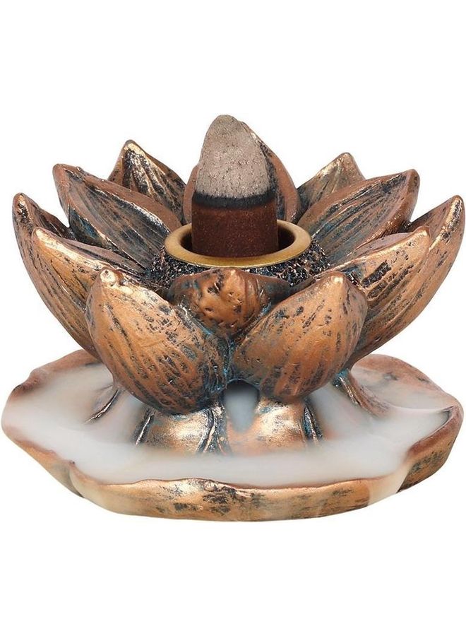 Lotus Backflow Incense Burner Brown/Black 30grams - Image 1