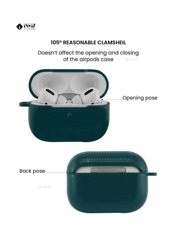 INEIX - Premium Designer Case Cover For Apple AirPods Pro Dark Green - Image 1