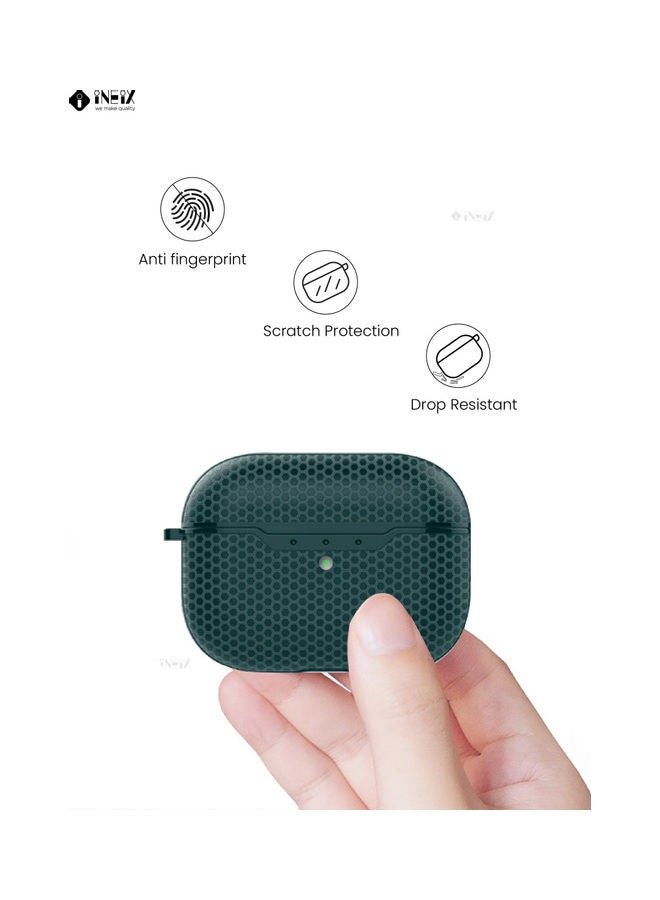 INEIX - Premium Designer Case Cover For Apple AirPods Pro Dark Green - Image 1