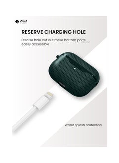 INEIX Premium Designer Case Cover For Apple AirPods Pro Dark Green  - Image 4