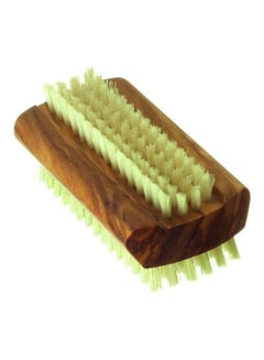 Hydrea London Wooden Nail Brush Pure Bristle Brown/Green 20grams 