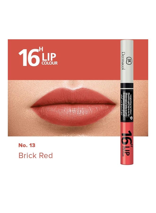 Dermacol - 16H Lip Colour Brick Red - Image 1