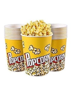 Party with Emma 30 Pieces Disposable Leak-Free Stackable Popcorn Paper ...