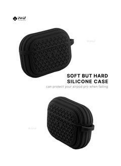 INEIX Textured Designer Case Cover  For Apple AirPods Pro Black  - Image 4