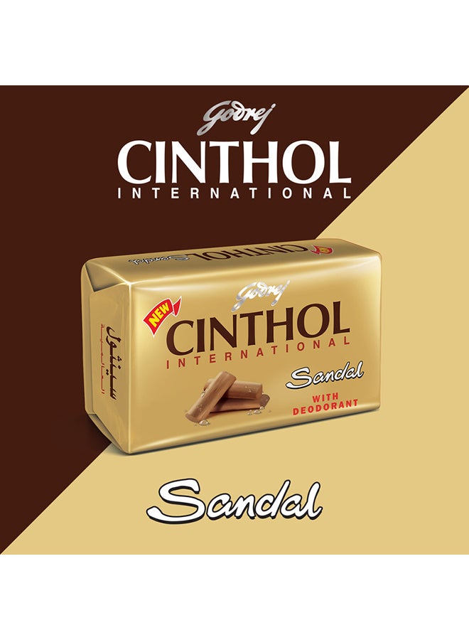 سينثول 4 قطع صابون استحمام بخلاصة الصندل للحماية من الجراثيم القطعة 175 جم - Image 3