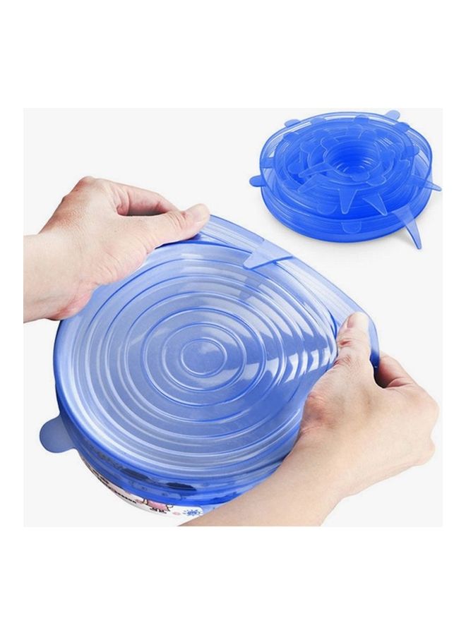 Generic 6-Piece Urban Utility Silicone Stretch Lid Bowl Cover Blue Standard  - Image 4