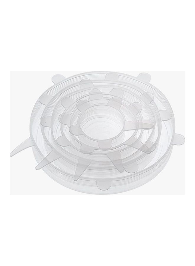 Generic 6-Piece Urban Utility Silicone Stretch Lid Bowl Cover Clear Standard  - Image 2