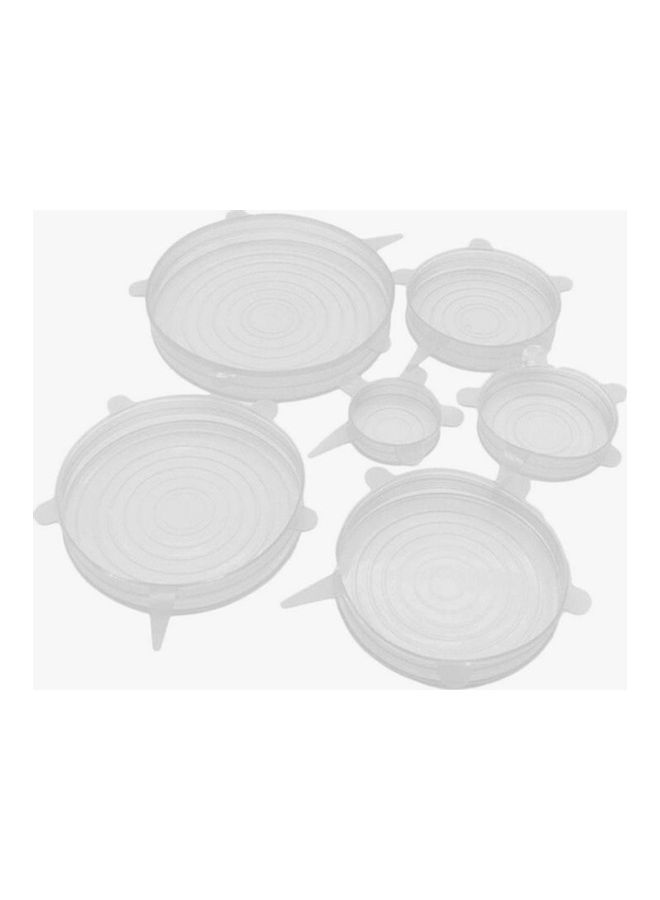 Generic 6-Piece Urban Utility Silicone Stretch Lid Bowl Cover Clear Standard  - Image 4