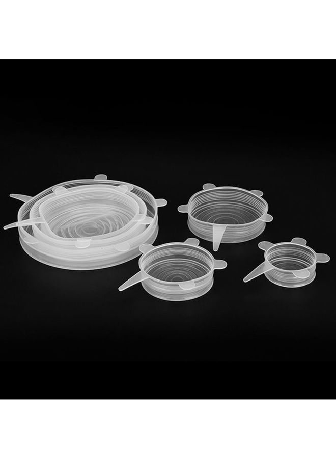 Generic 6-Piece Urban Utility Silicone Stretch Lid Bowl Cover Clear Standard  - Image 5