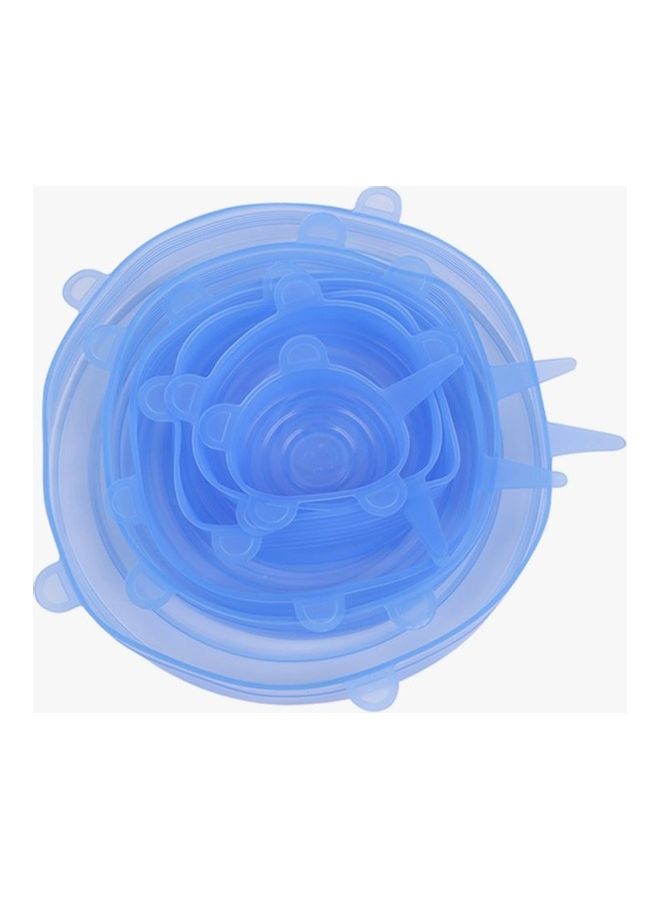 Generic 6-Piece Urban Utility Silicone Stretch Lid Bowl Cover Blue Standard  - Image 2