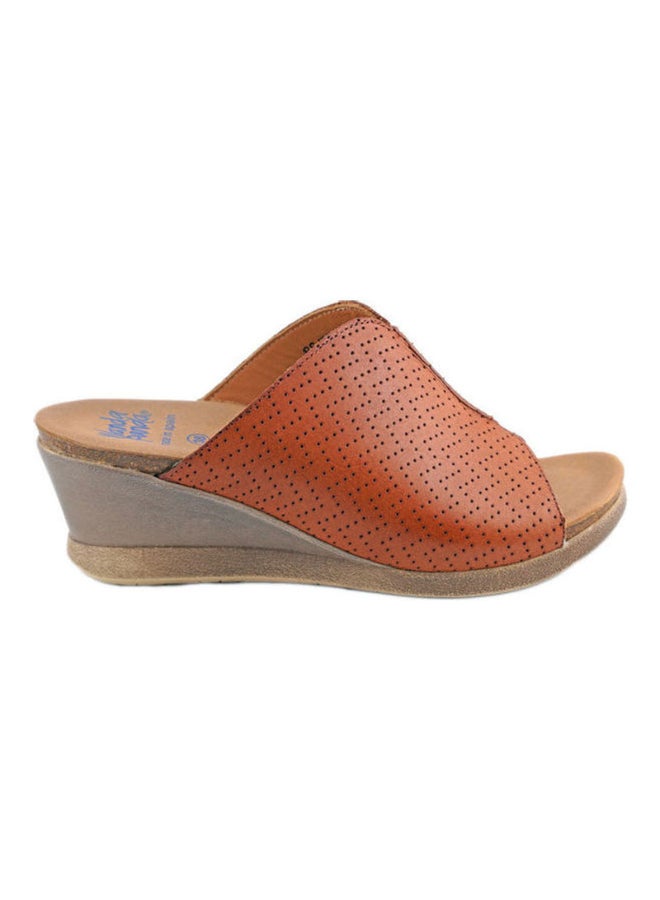 Wanda Panda - Comfortable Slip On Casual Sandals Brown - Image 1