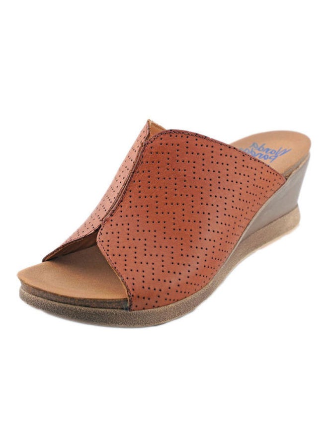 Wanda Panda - Comfortable Slip On Casual Sandals Brown - Image 1