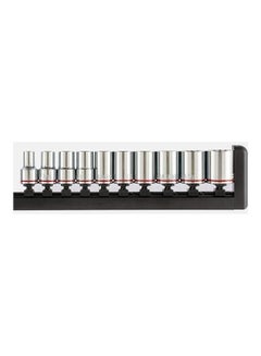 10-Piece Metric Hex Drive Socket Set Black/Silver 1/4inch - v1617538710/N46045808A_2