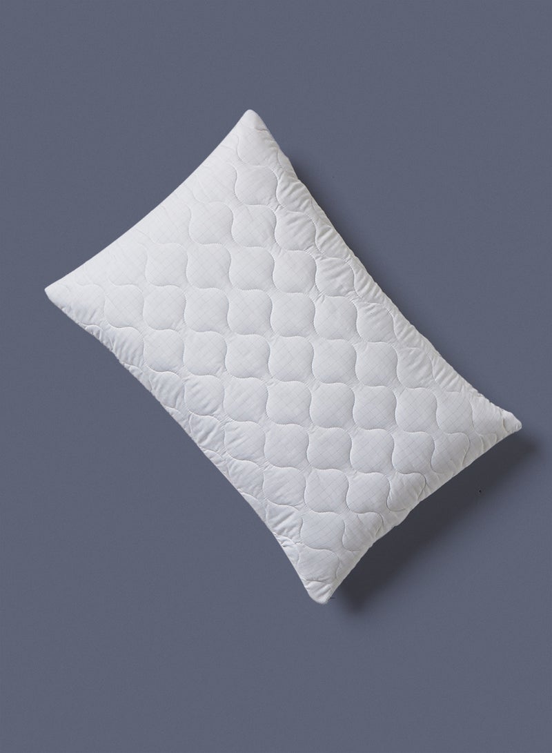 Noon East 2-Piece Pure Home Anti Stress Waterproof Pillow Protector Set White Standard Size - Image 4