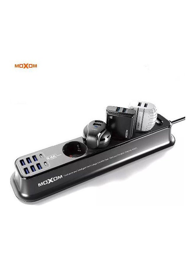 MOXOM Charging Technolgy Smart Strips Black - Image 1