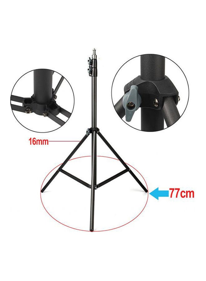 Eachshot Light Stand 78.7In Tripod With 1/4 Screw Head BLack - Image 3