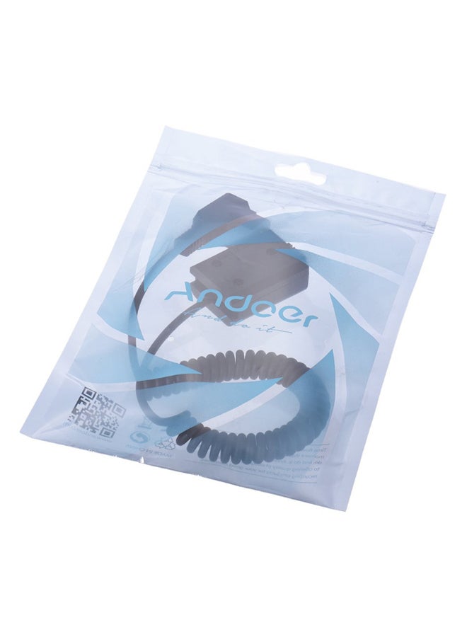 أندوير محول بطارية بحامل على شكل حرف "V" ومزود بكابل ملفوف لجهاز سوني من السلسلة A أسود - Image 4