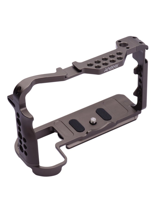 ANDOER Protective Cage With Dual Cold Shoe Mounts Black - Image 2