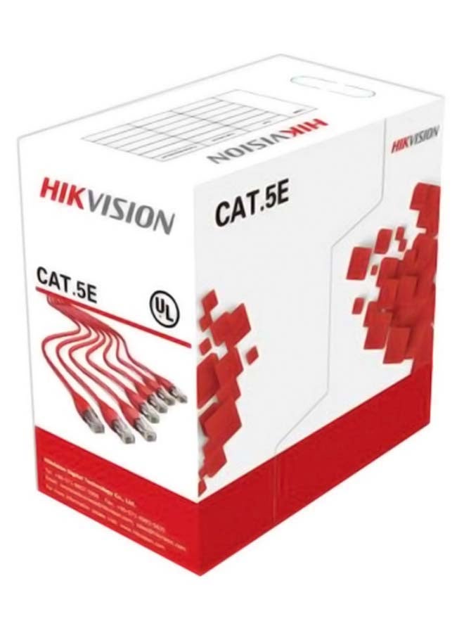 HIKVISION UTP CAT 5E Network Cable Red  - Image 1