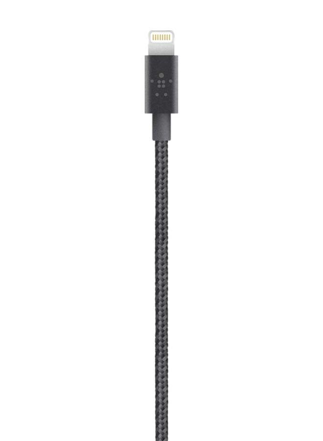 belkin - Braided iPhone Charging Cable, USB A To Lightning Cable, Boost Charge To USB For iPhone, iPad, Airpods, MFi-Certified Apple Cable, 1.2 M Black - Image 1