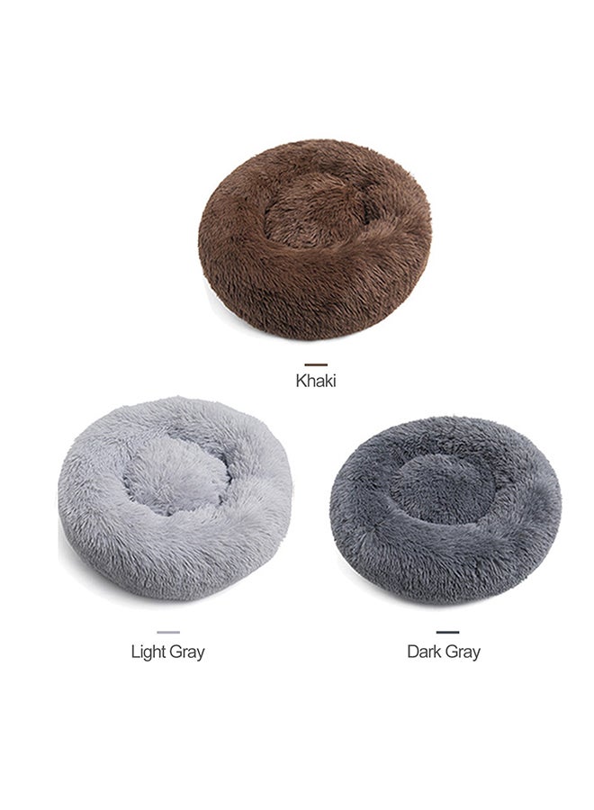 Soft Washable Self Warming Cushion Bed With Anti Slip Bottom Light Grey 55x50x3.5cm - Image 3
